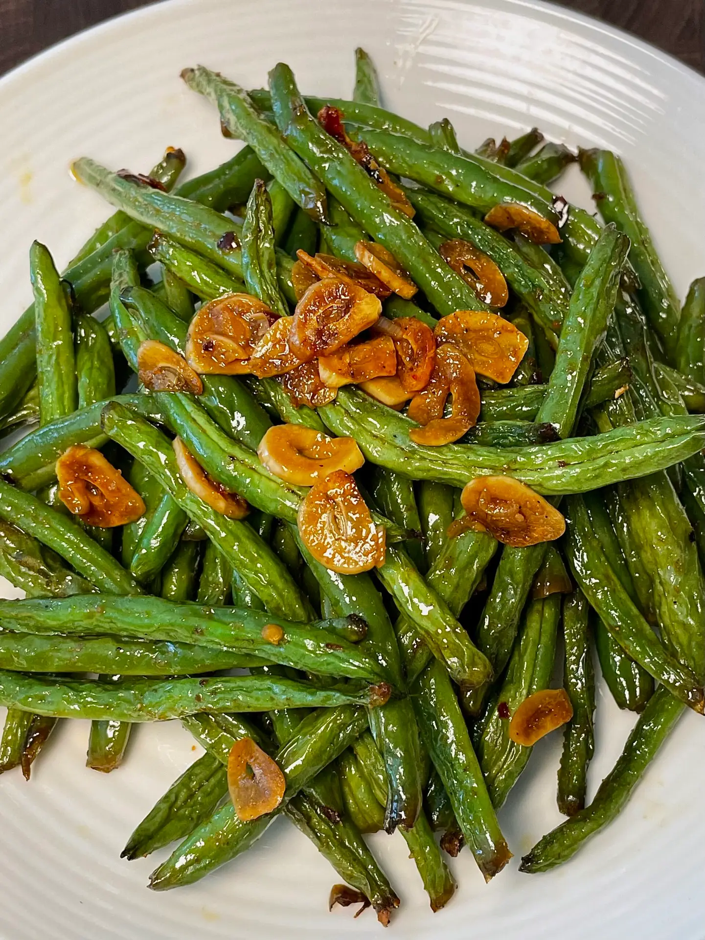 Air Fryer Garlic Green Beans