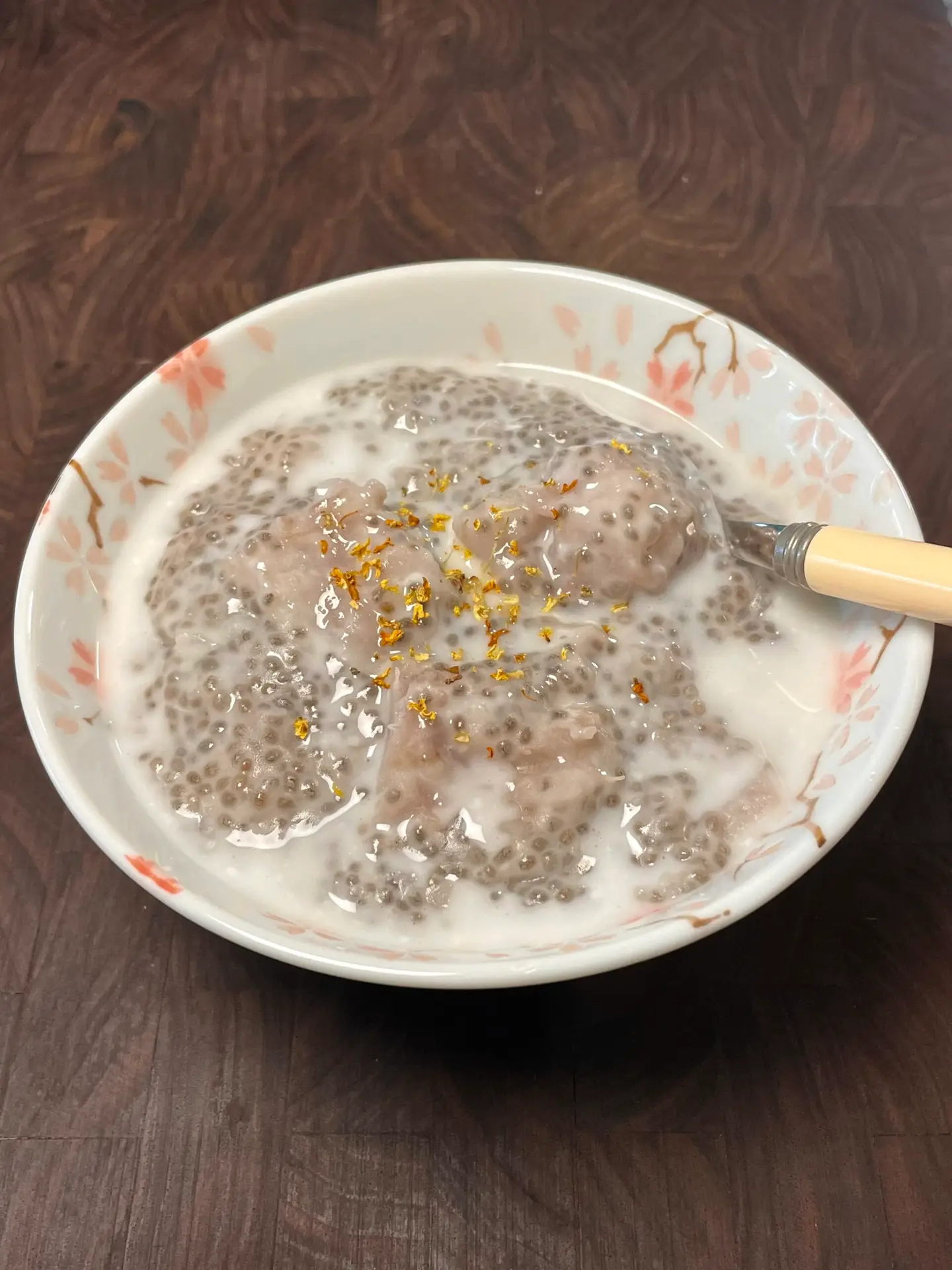 Taro Sago Chia Pudding