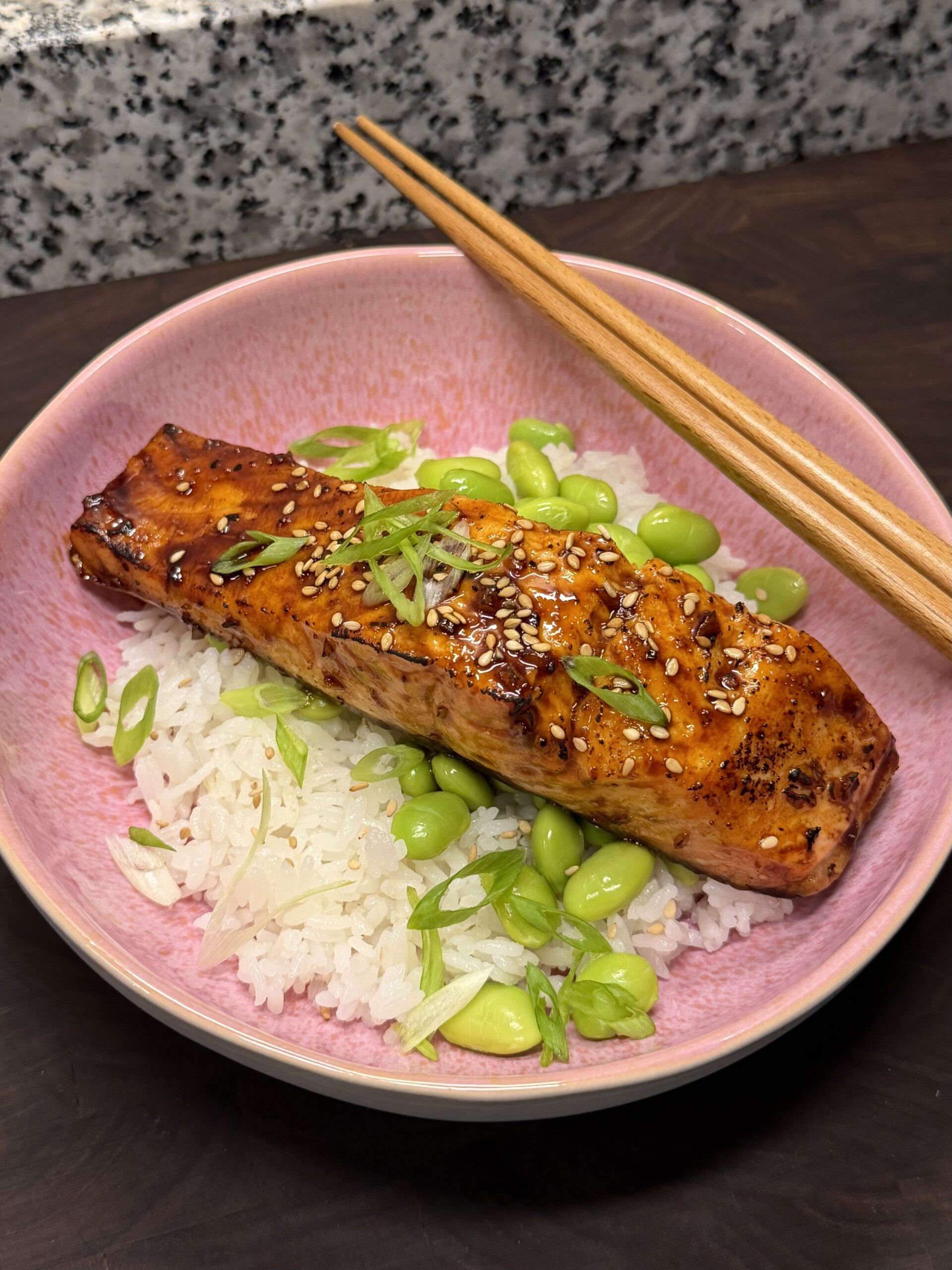 Hot Honey Soy Glazed Salmon
